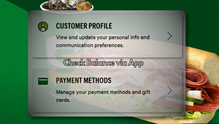 Check Subway Gift Card Balance Via Mobile App