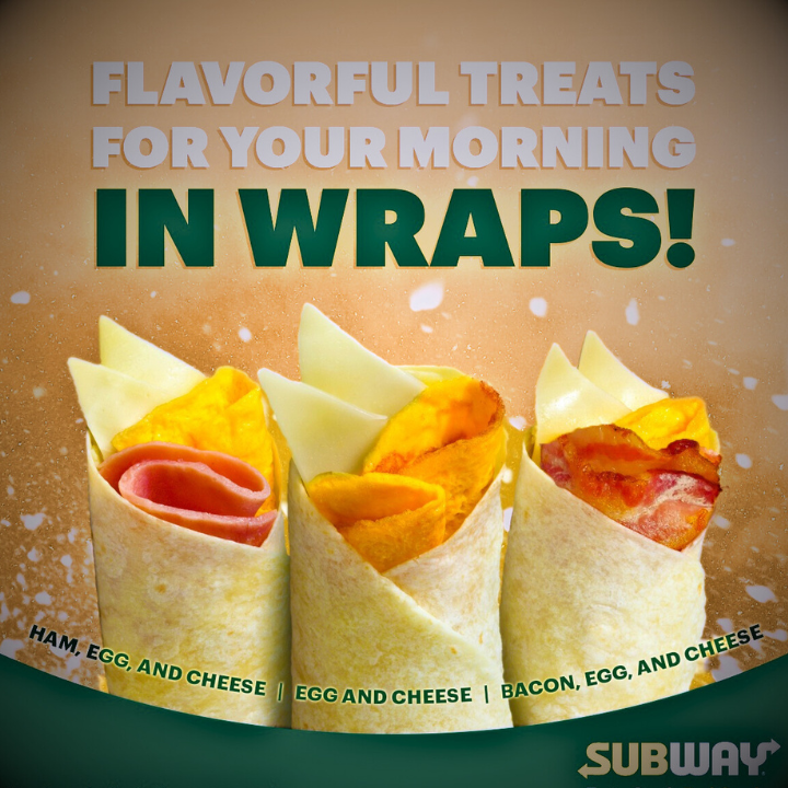Subway Wraps For Breakfast