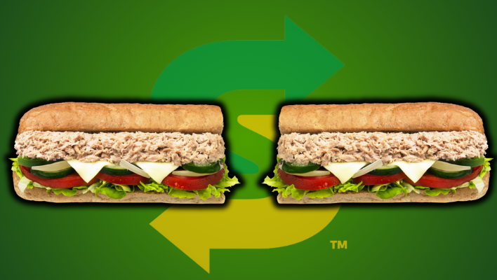 Picture Showing Tuna Mayo Subway Sandwich