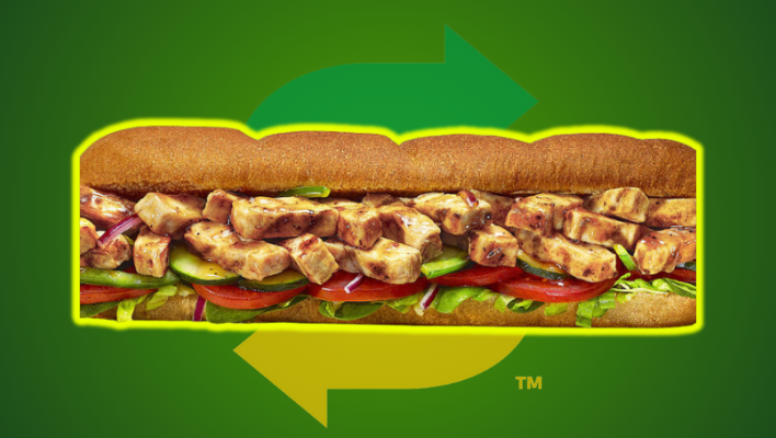 Picture Showing Ultimate BBQ Subway Sandwich