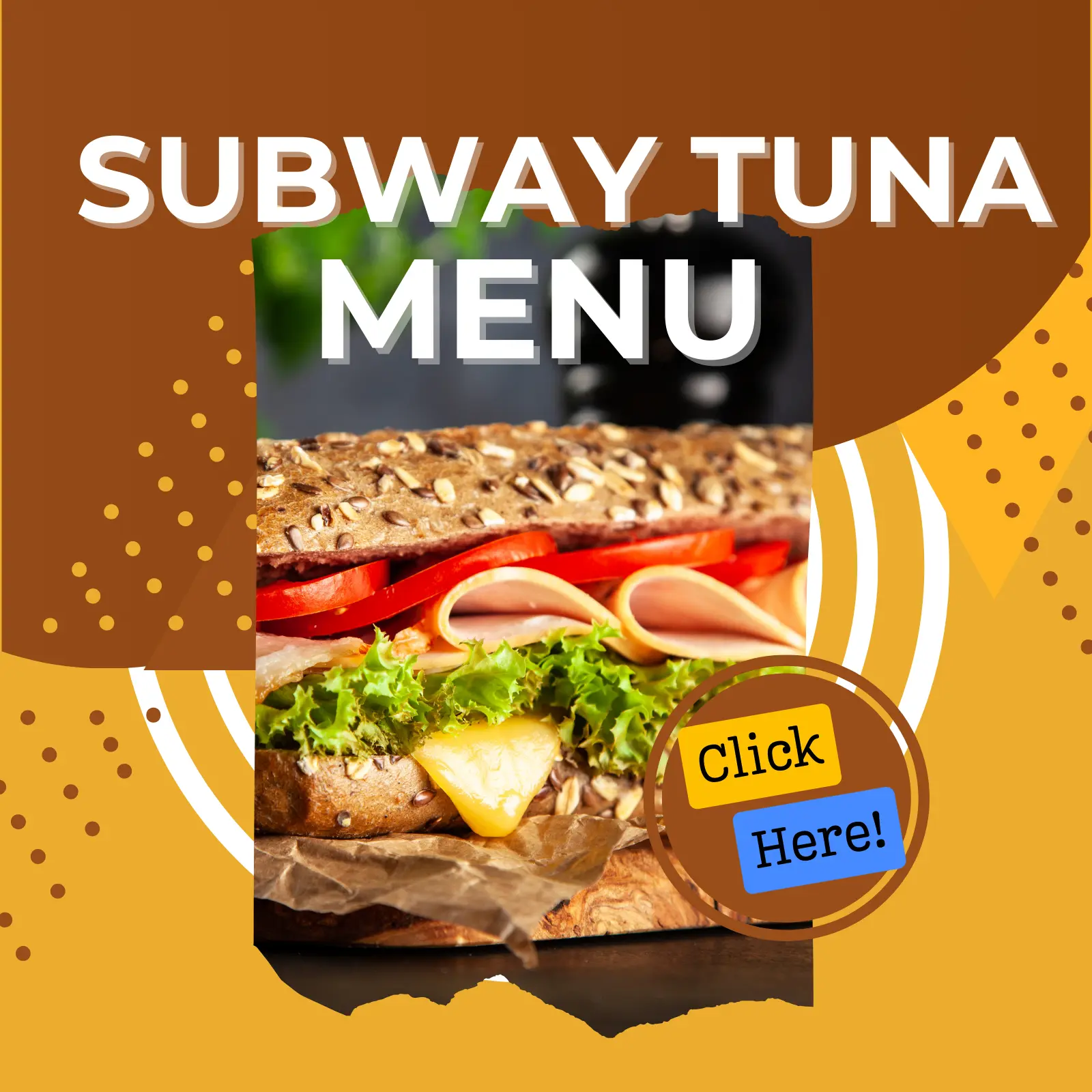 Subway Tuna Menu
